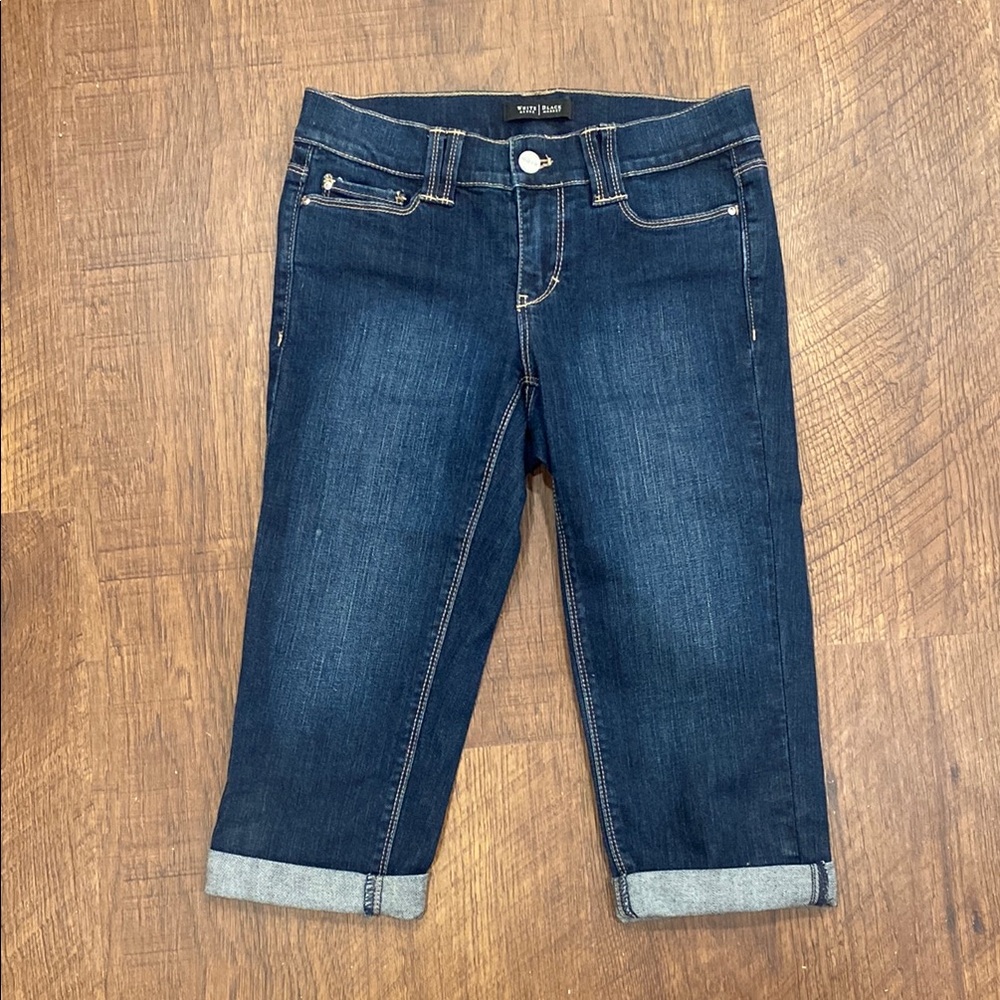 White House Black Market Dark Blue Pedal Pushers